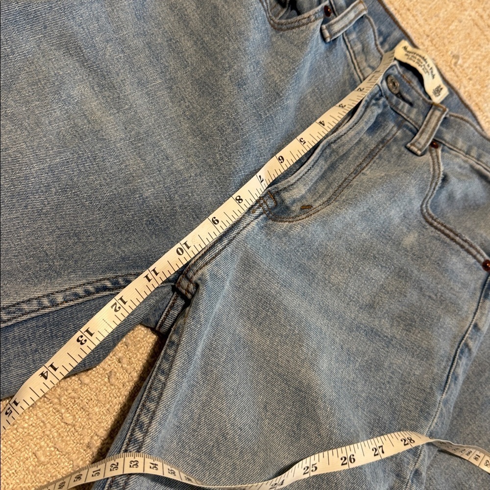 Abercrombie & Fitch The 90s slim straight ultra high-rise size 00/24 - Picture 7 of 9